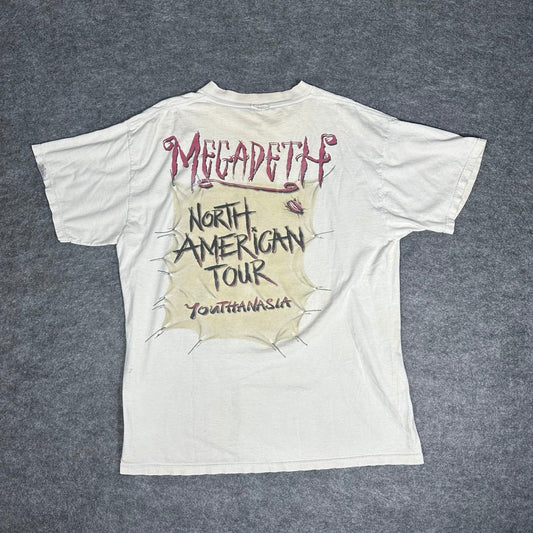 Rare 1994 MEGADETH YOUTHANASIA NORTH AMERICAN TOUR T-SHIRT