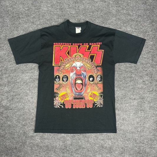Rare Vintage 90s KISS Psycho Circus 1998 1999 World Tour Shirt Jerzees Men's L