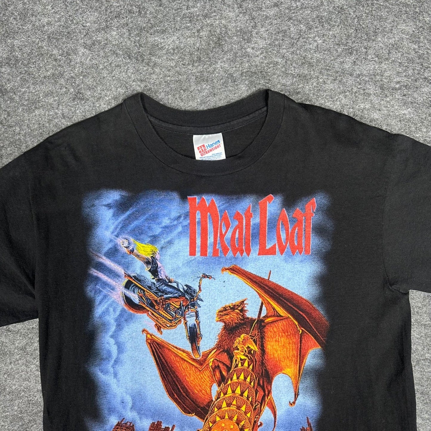 Vintage 1994 Single Stitch Meat Loaf Everything Louder World Tour T Shirt Large