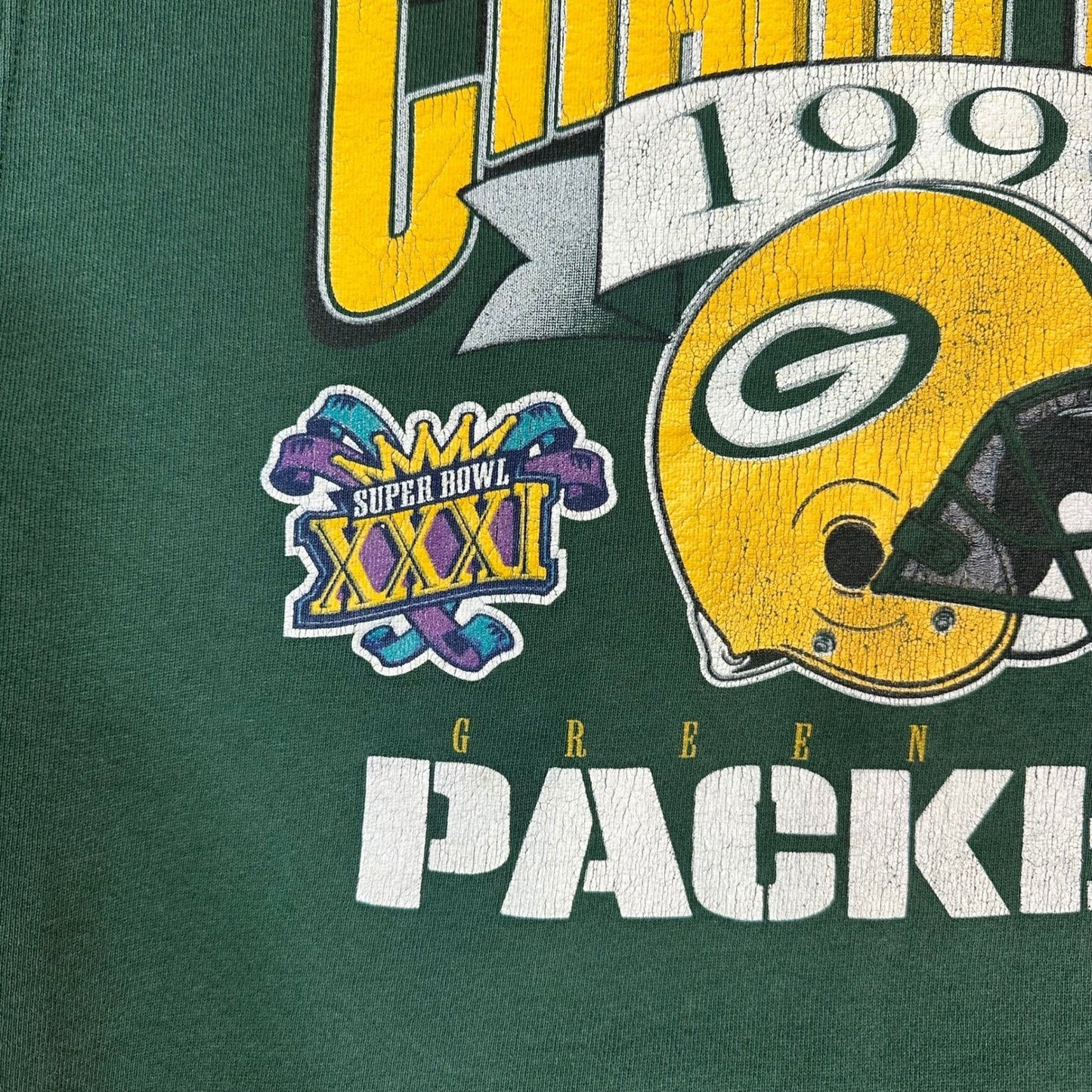Vintage Green Bay Packers 1996 NFC Champions Crewneck Sweatshirt Size L