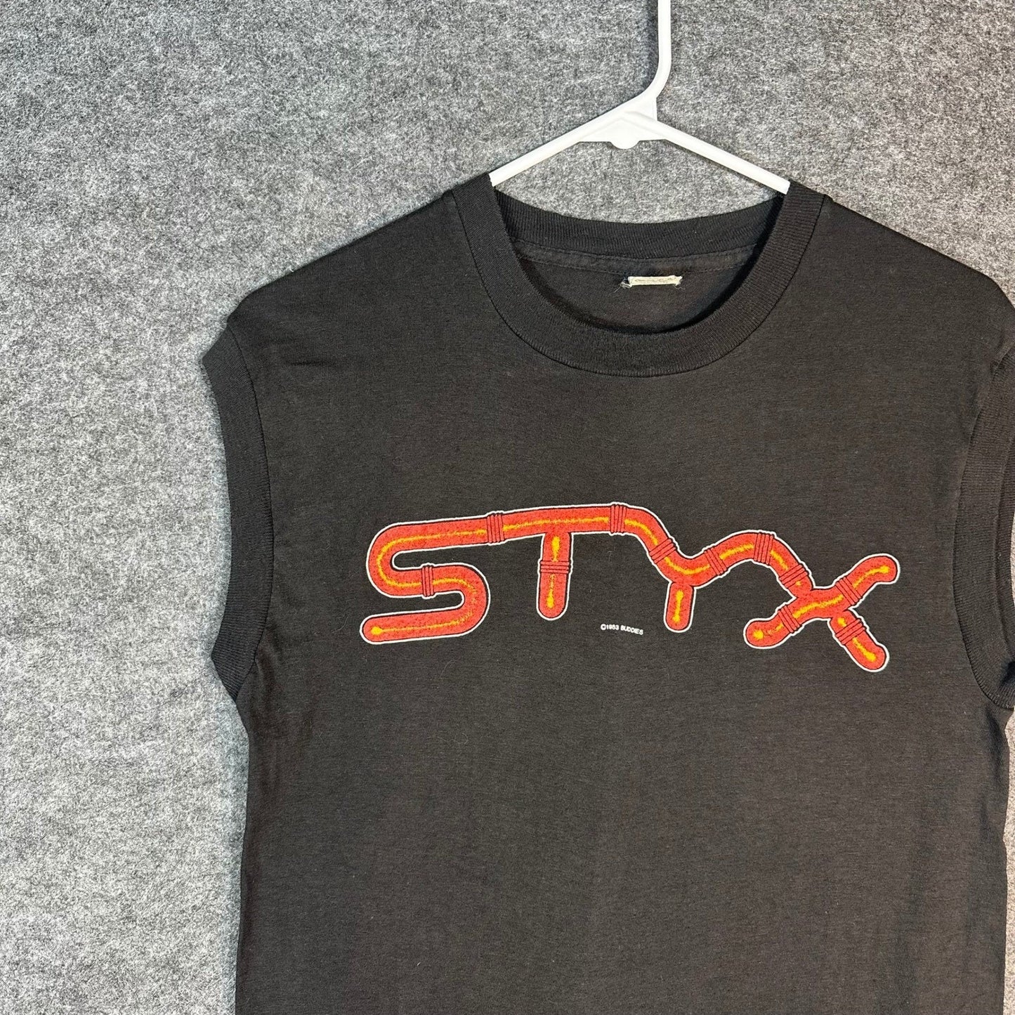 Vintage 1983 STYX Kilroy Was Here Tour Tank Top Single Stitch Hem Mens Medium