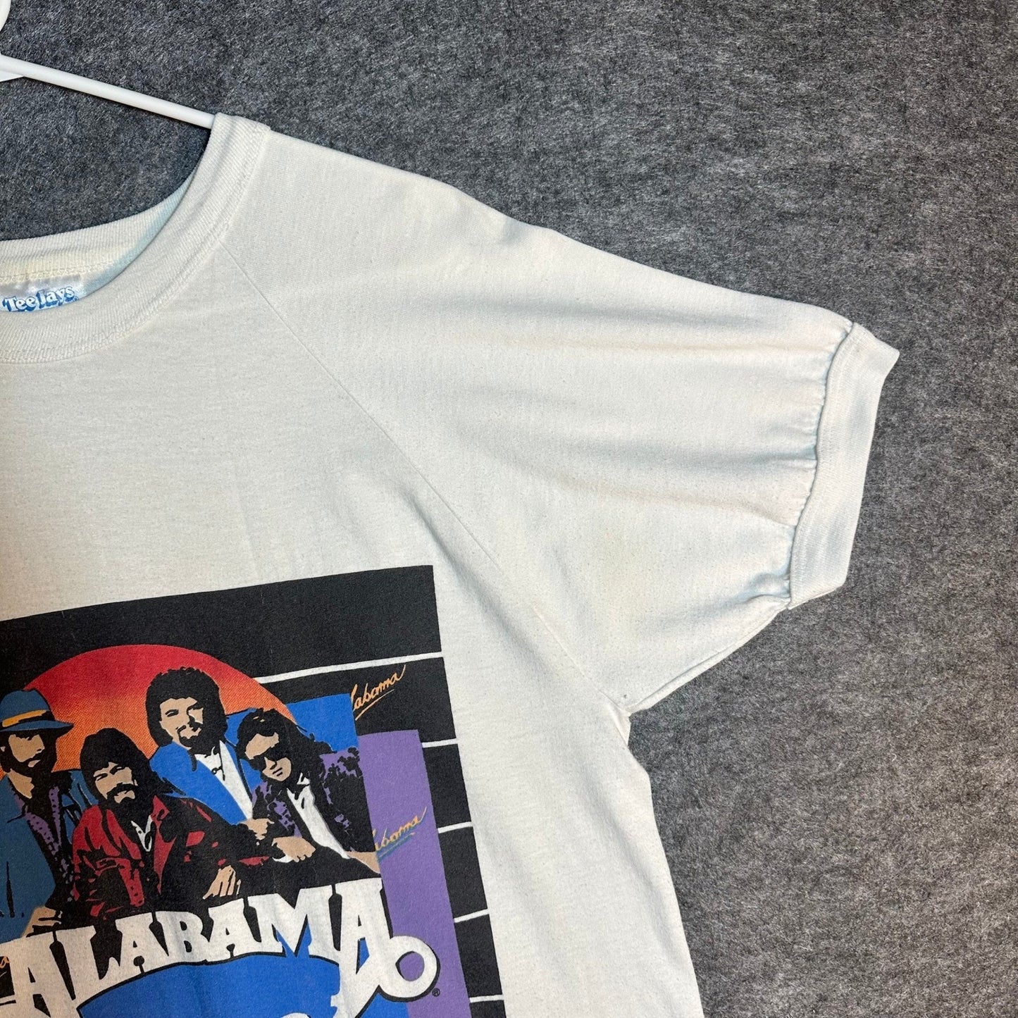 Vintage 1986 Alabama In Concert Tour T Shirt Mens Medium White Single Stitch