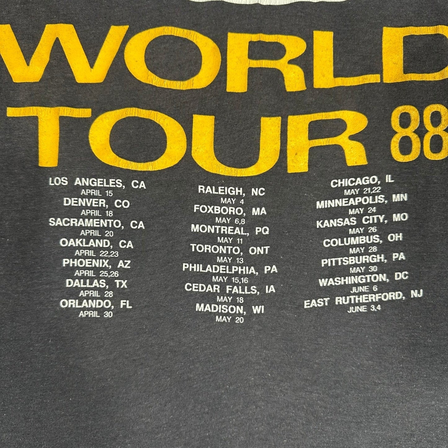 Vintage Pink Floyd World Tour 1988 Graphic T Shirt Men's Medium Single Stitch