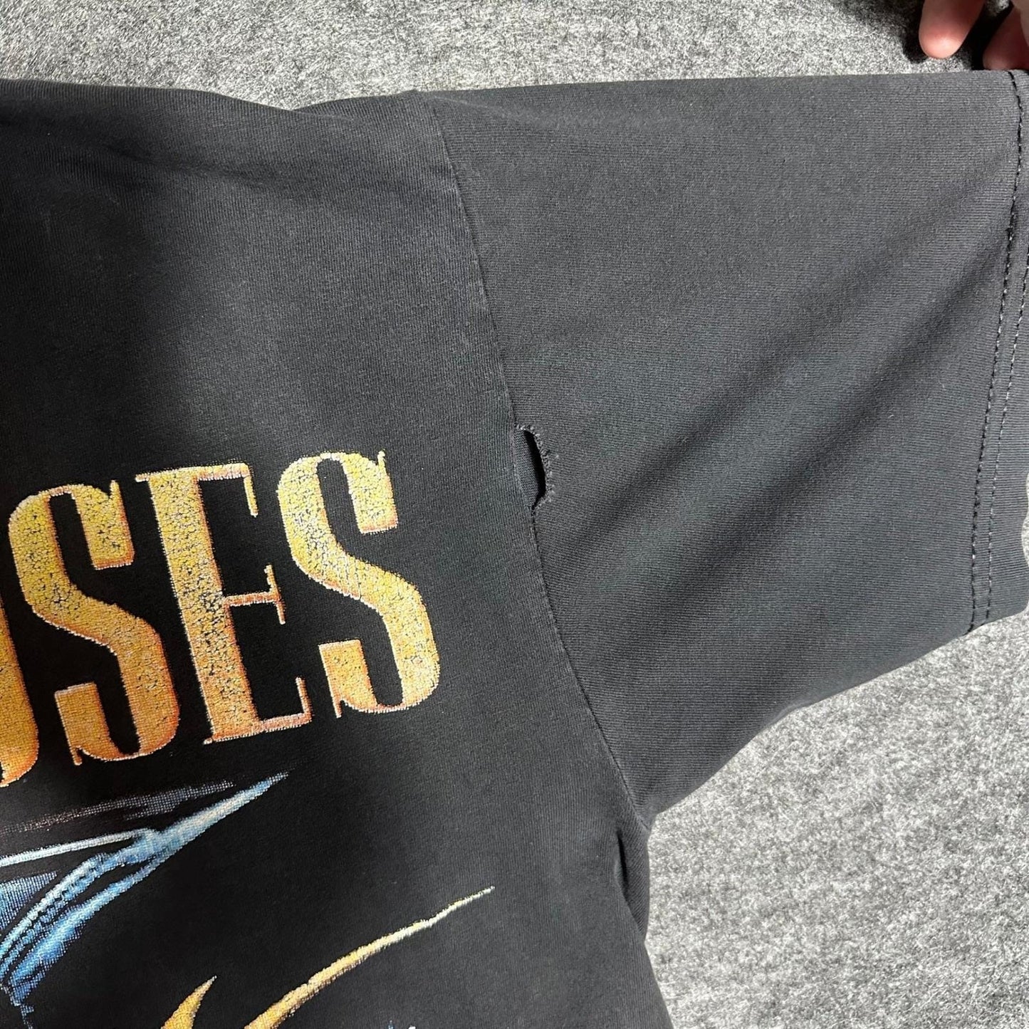 Rare Vintage 90s GUNS N ROSES Bootleg Shirt XL Skull Crossbones Double Sided