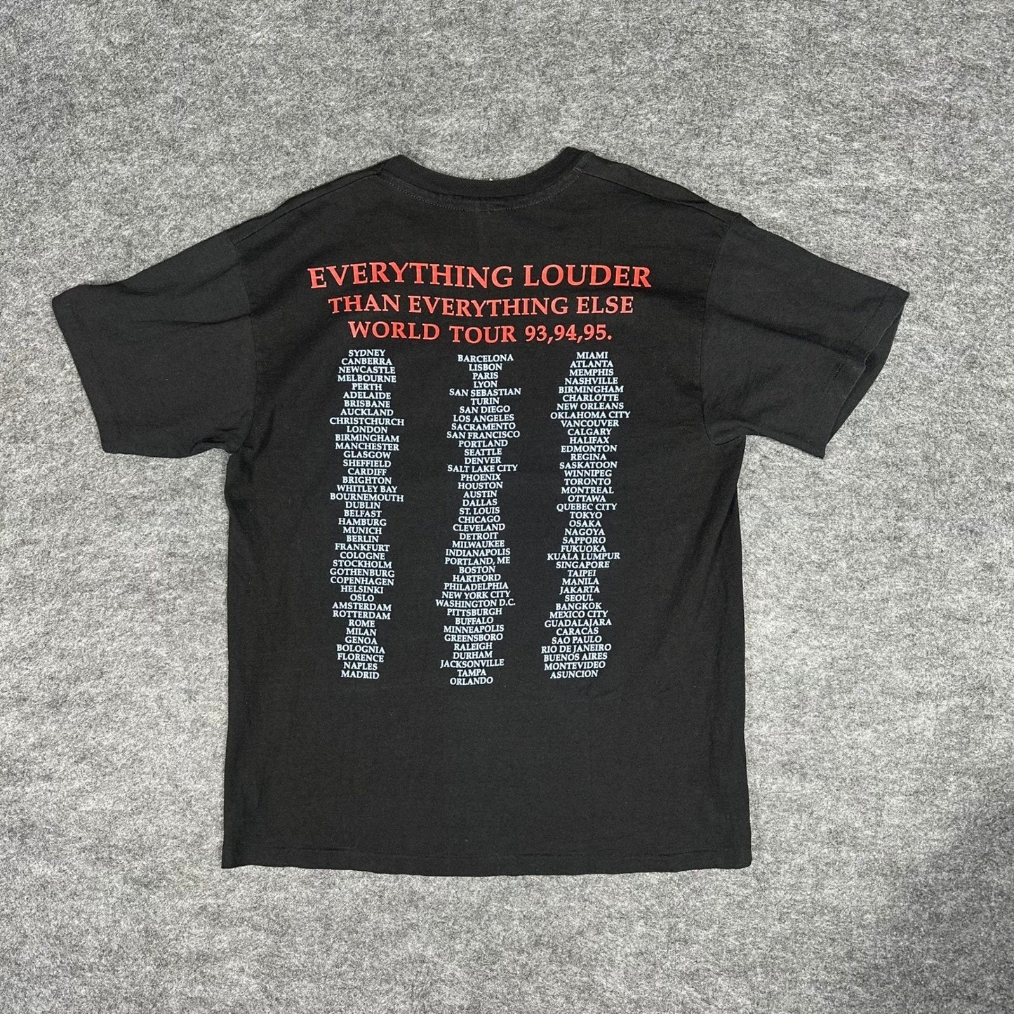 Vintage 1994 Single Stitch Meat Loaf Everything Louder World Tour T Shirt Large