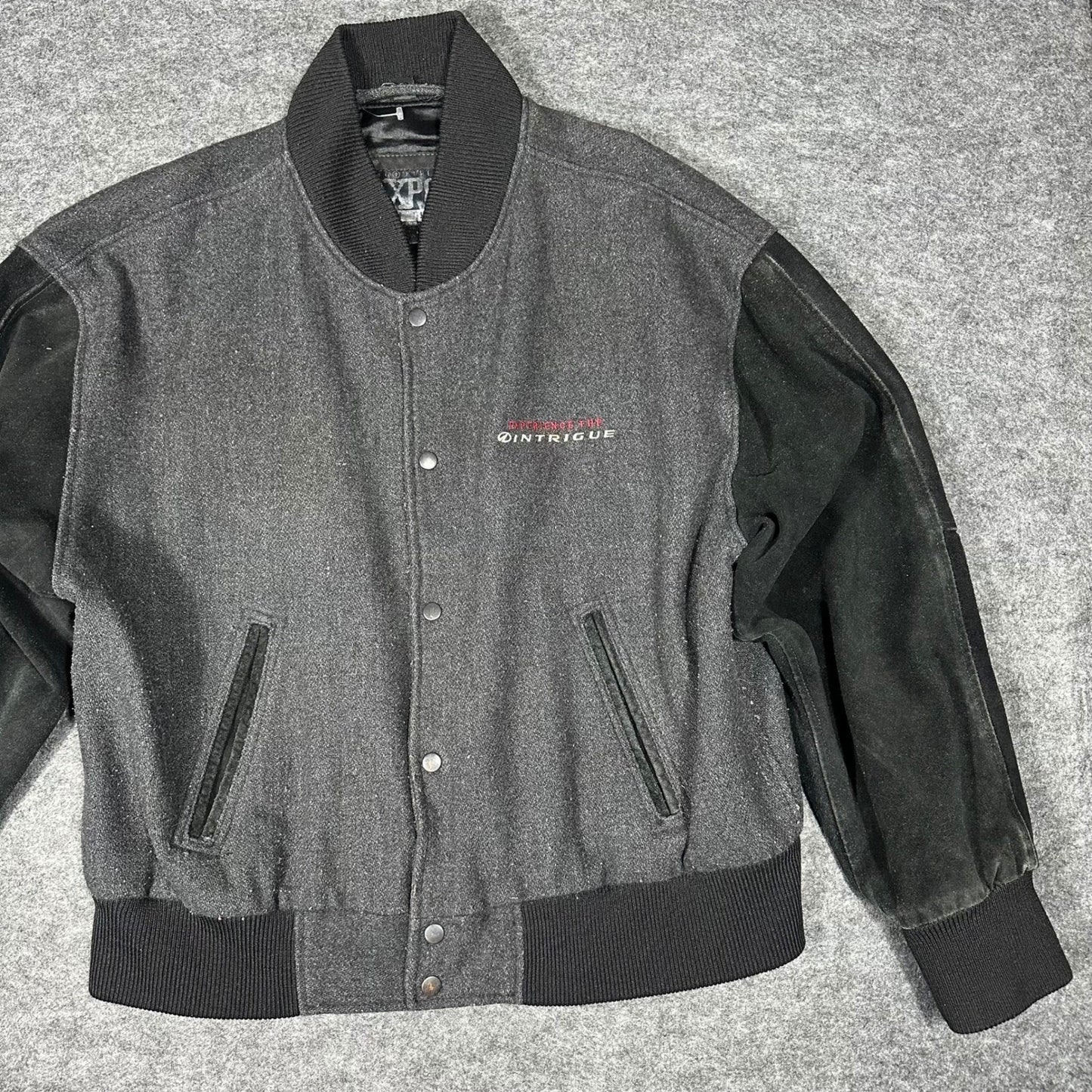 Vtg 1998 THE X-FILES Expo Tour Jacket XL Bomber Varsity Style Sci-Fi Promo