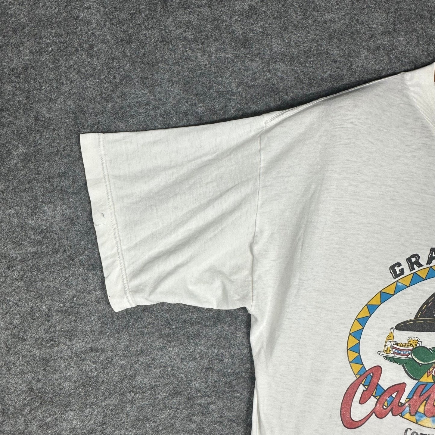 Vintage 80s Single Stitch Tee Crazy Gator Cantina Cozumel T Shirt Men's Large