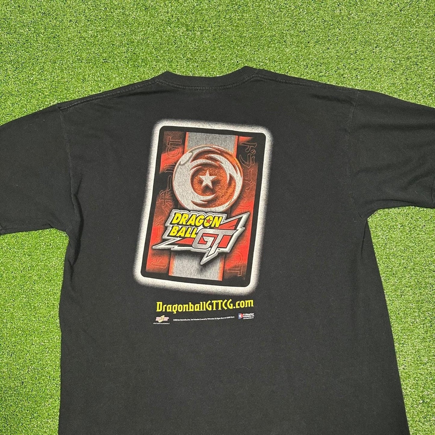 2000s Y2K Vintage Dragonball Z GT Trading Card Promo Tee Men's XL