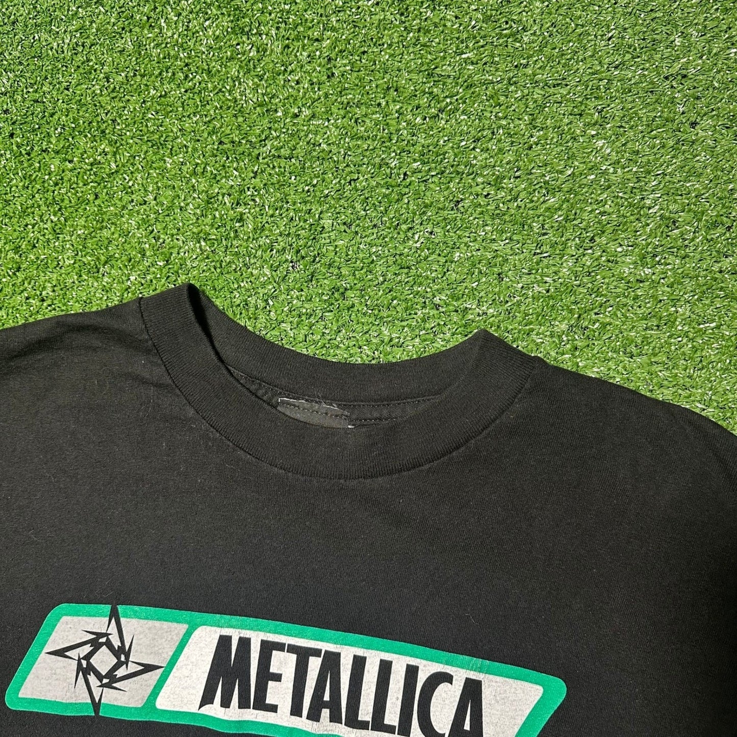 Vintage 2002 Metallica Giant Ninja Star Double Layer Long Sleeve Shirt Large