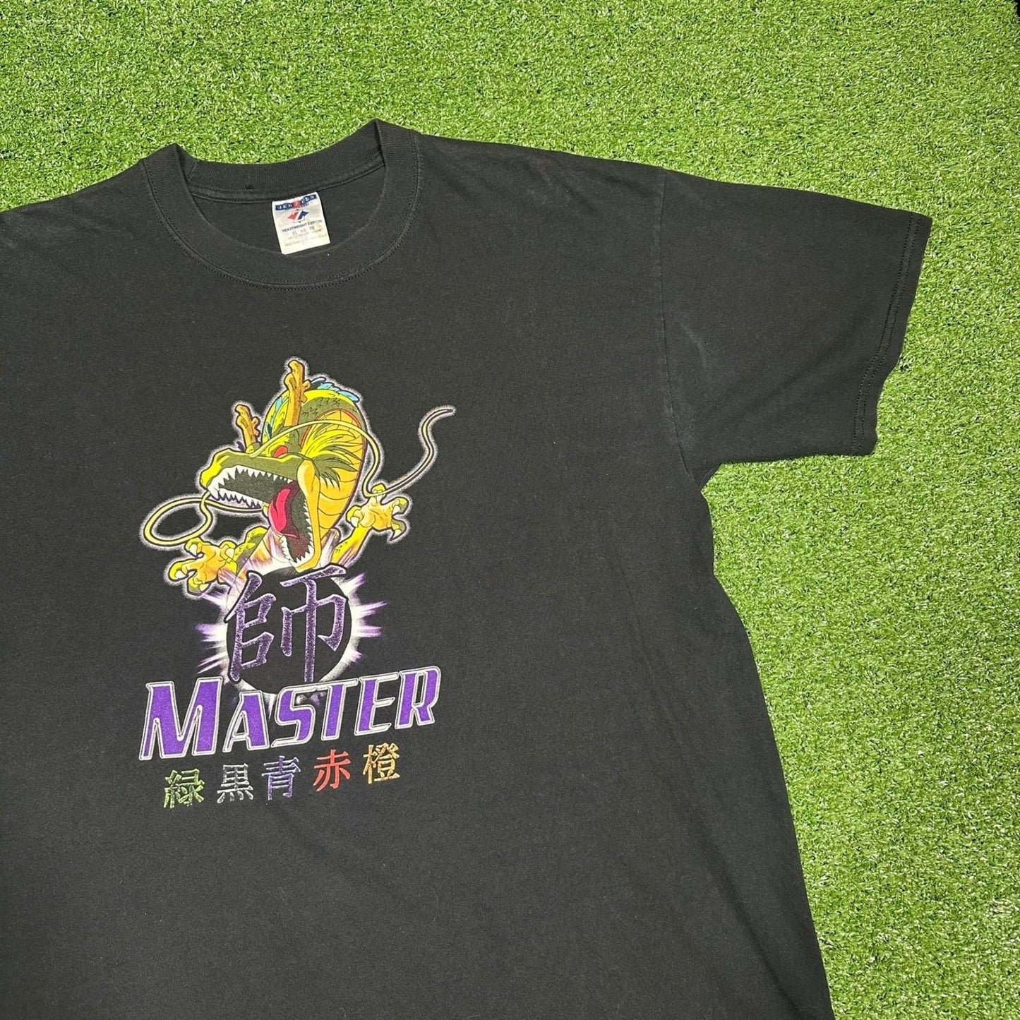 2000s Y2K Vintage Dragonball Z GT Trading Card Promo Tee Men's XL
