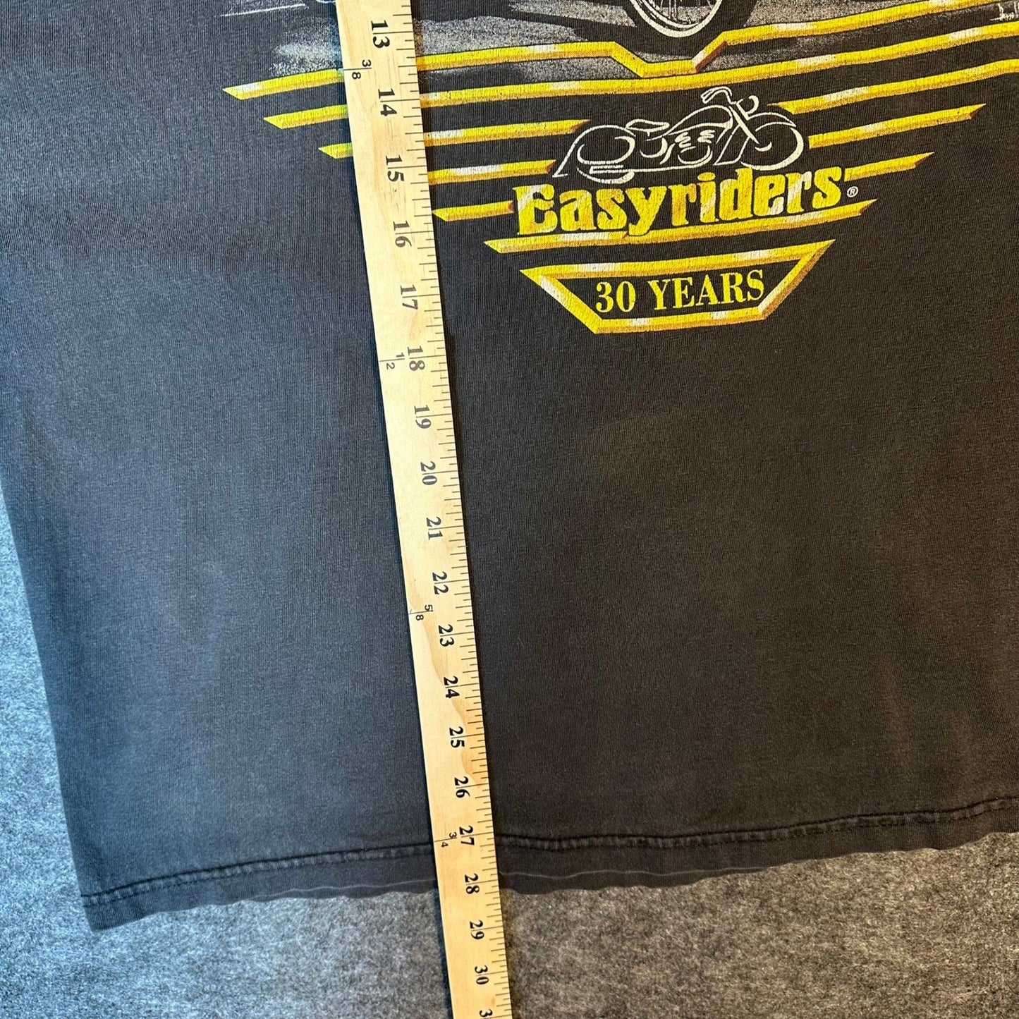 Vintage Easyriders 30 Years T Shirt Mens XL Black Graphic Motorcycle Tee