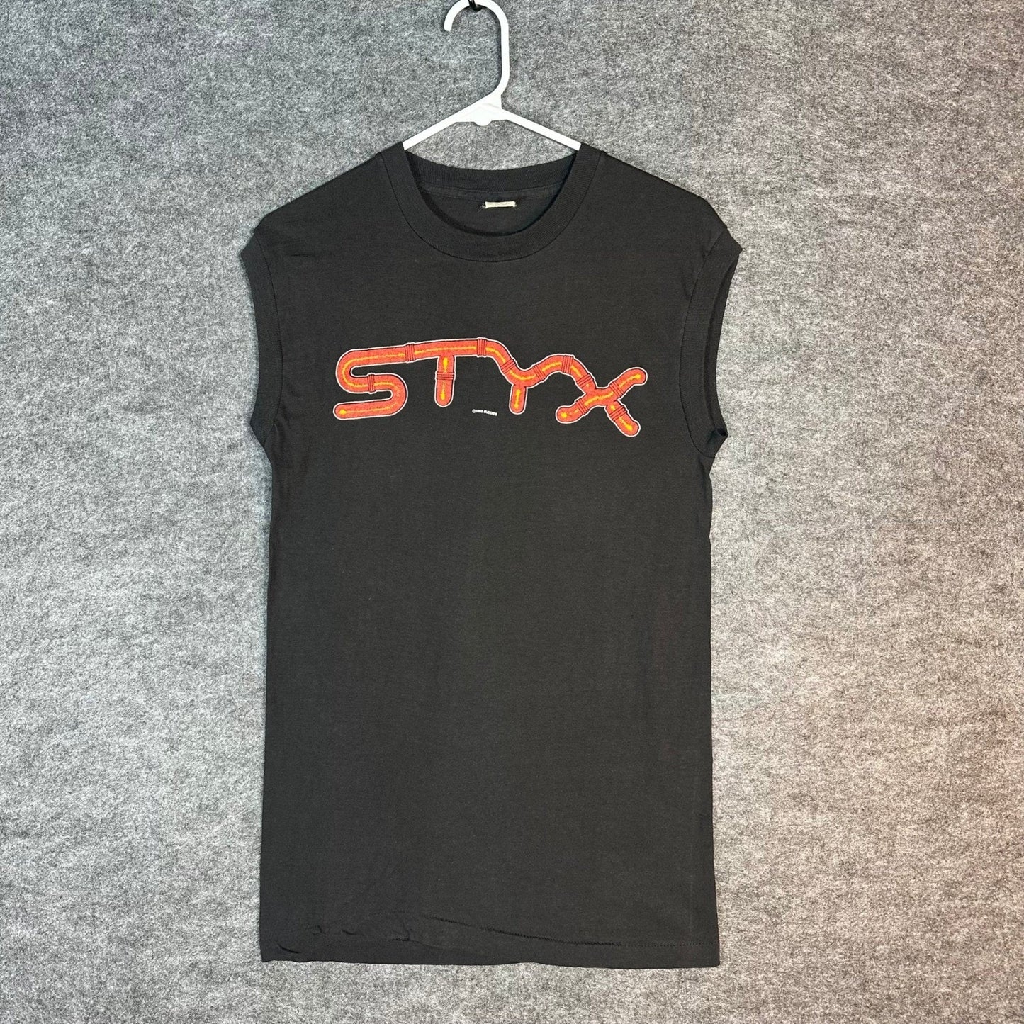 Vintage 1983 STYX Kilroy Was Here Tour Tank Top Single Stitch Hem Mens Medium