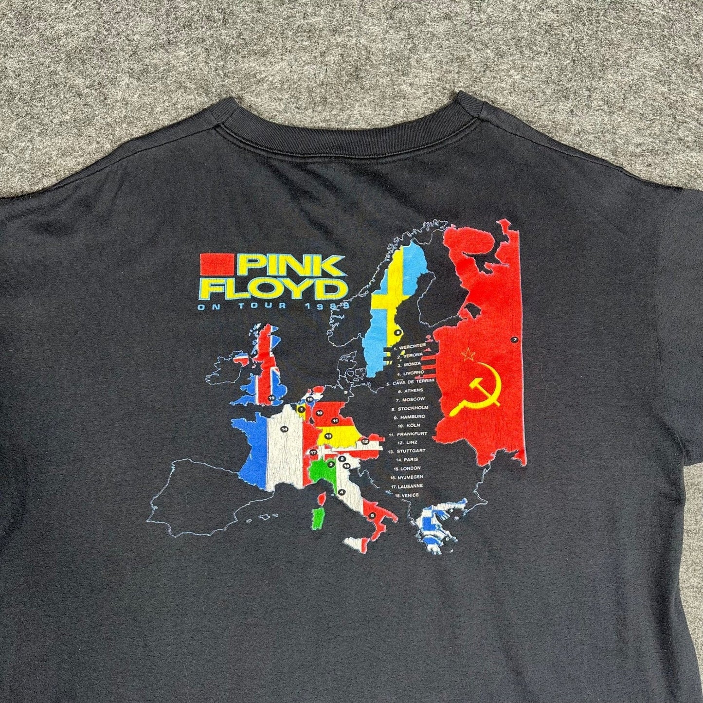 Vintage Pink Floyd Light Bulb Tour 1989 Concert T Shirt Mens XL