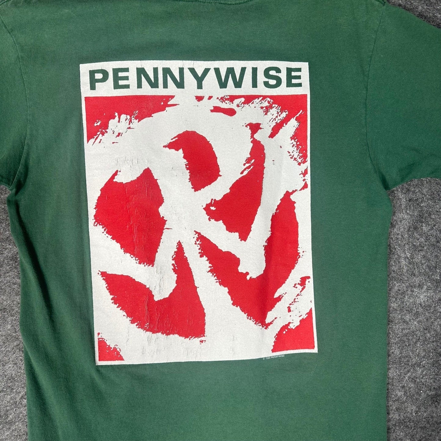 PENNYWISE Single Stitch Vintage T Shirt Mens Medium Anvil Punk Rock Concert