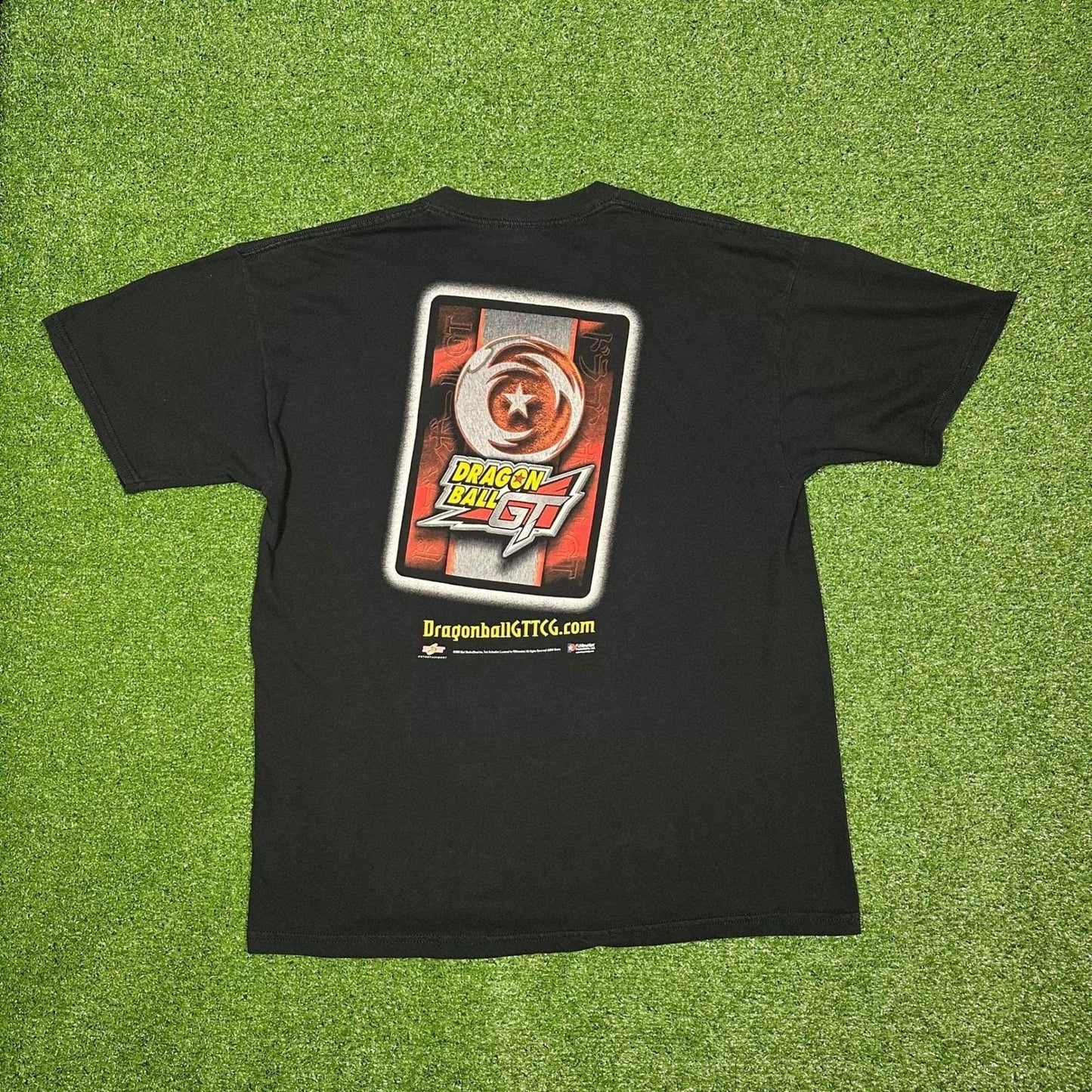 2000s Y2K Vintage Dragonball Z GT Trading Card Promo Tee Men's XL