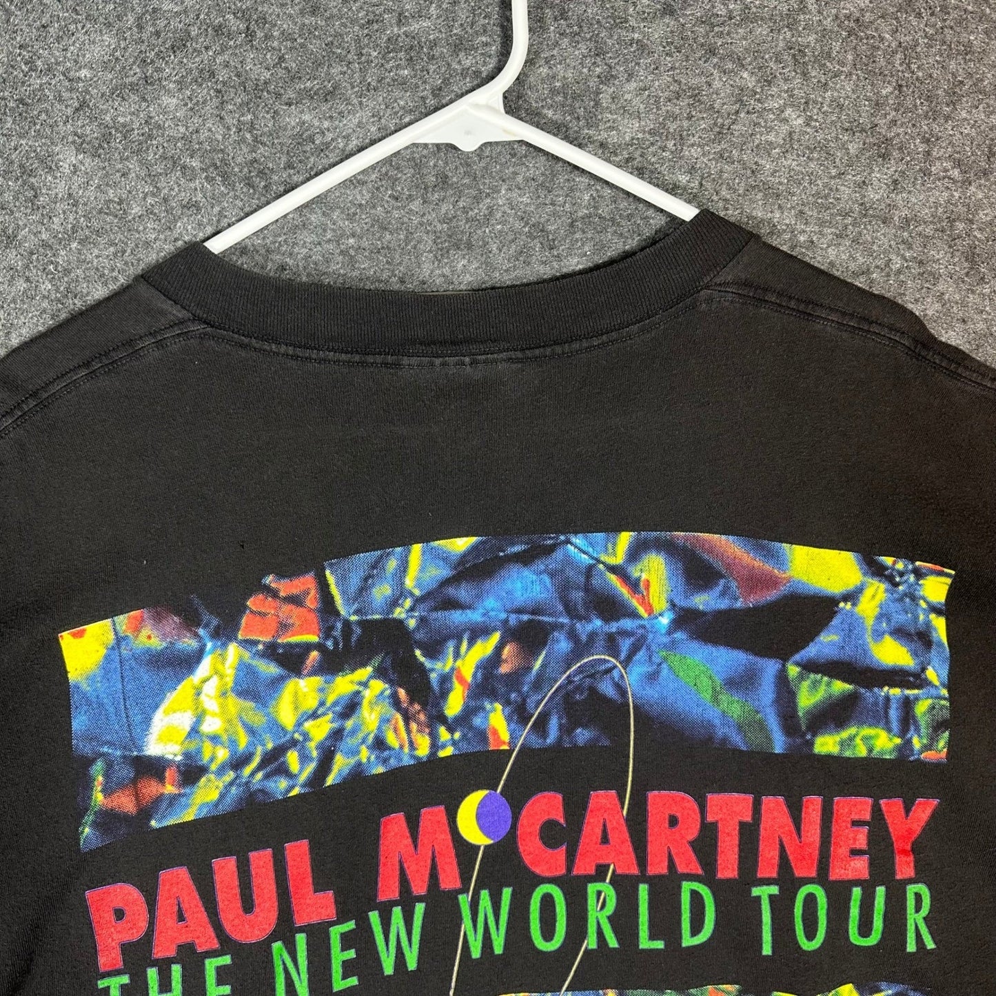 Paul McCartney The New World Tour T Shirt Mens Brockum One Size Fits All Black