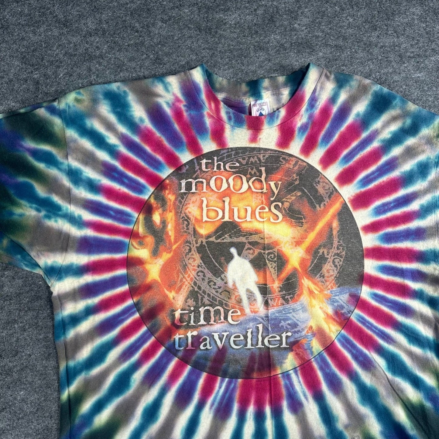 The Moody Blues Time Traveller T Shirt Vintage 90s Single Stitch Mens XXL