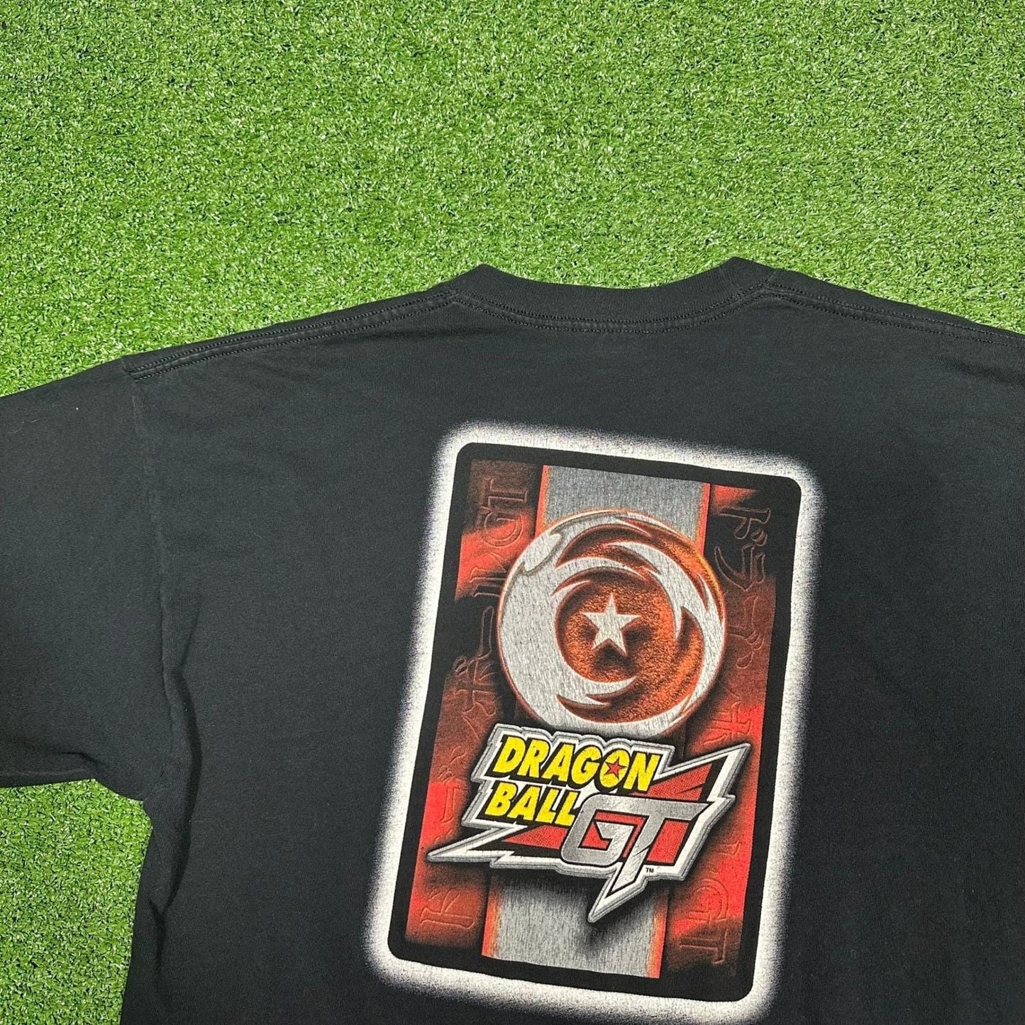 2000s Y2K Vintage Dragonball Z GT Trading Card Promo Tee Men's XL