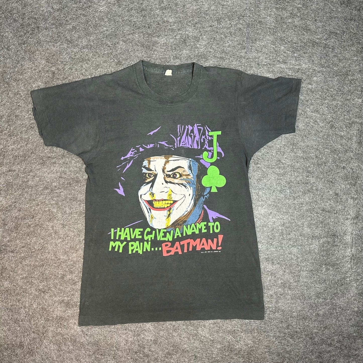 RARE Vintage 1989 DC Comics Batman The Joker T Shirt Screen Stars Men's Large