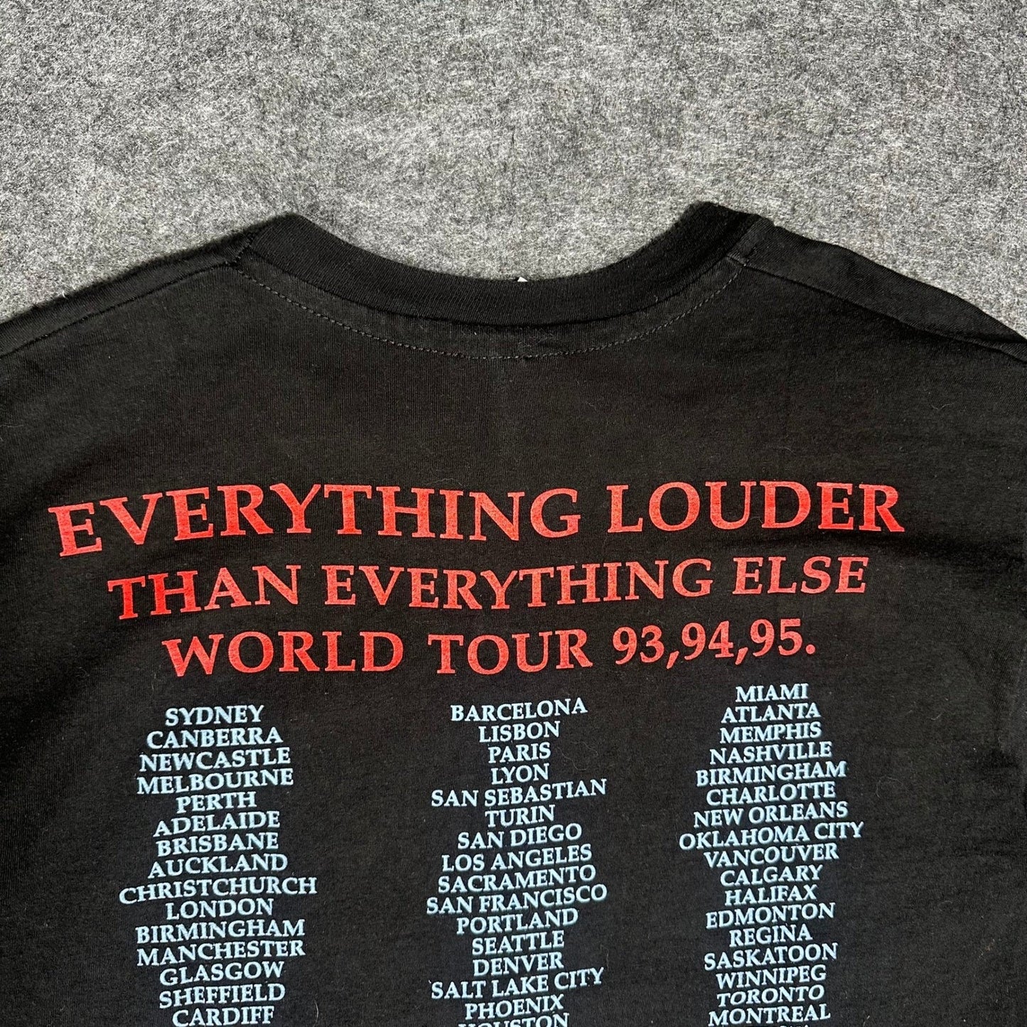 Vintage 1994 Single Stitch Meat Loaf Everything Louder World Tour T Shirt Large
