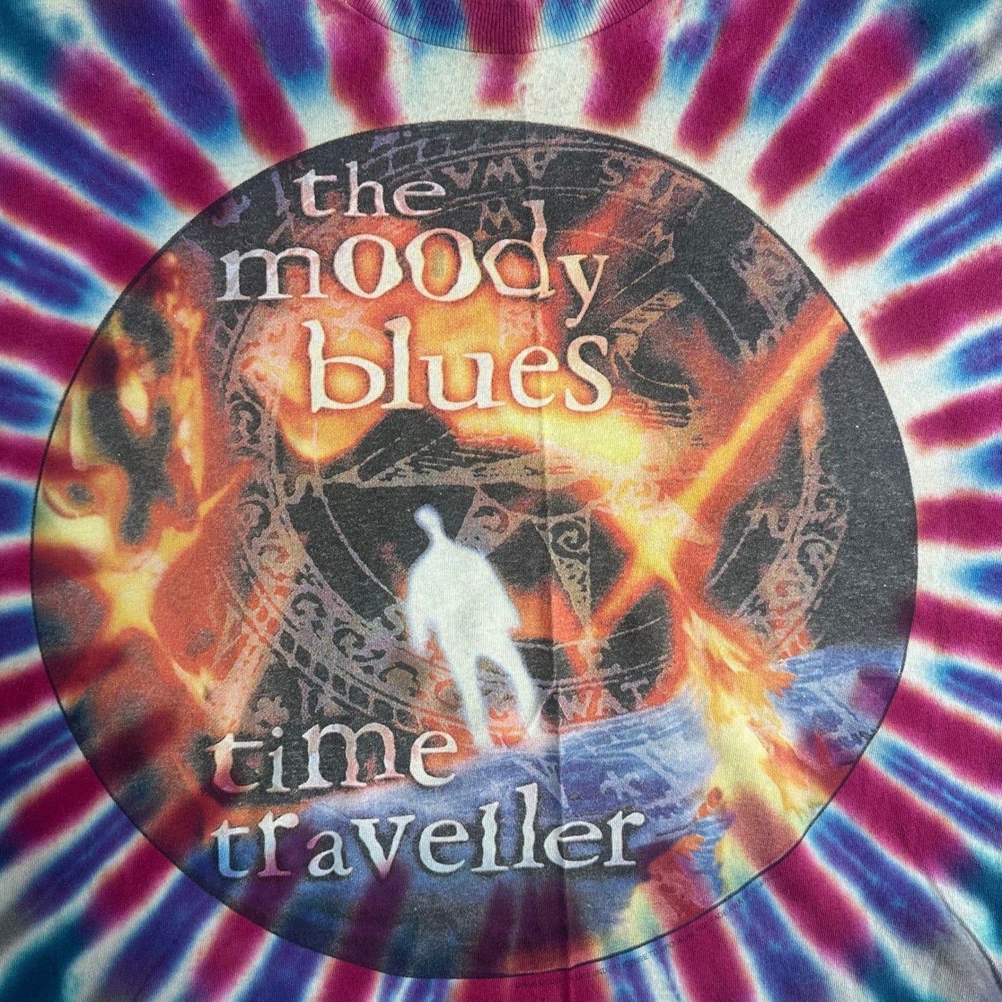 The Moody Blues Time Traveller T Shirt Vintage 90s Single Stitch Mens XXL