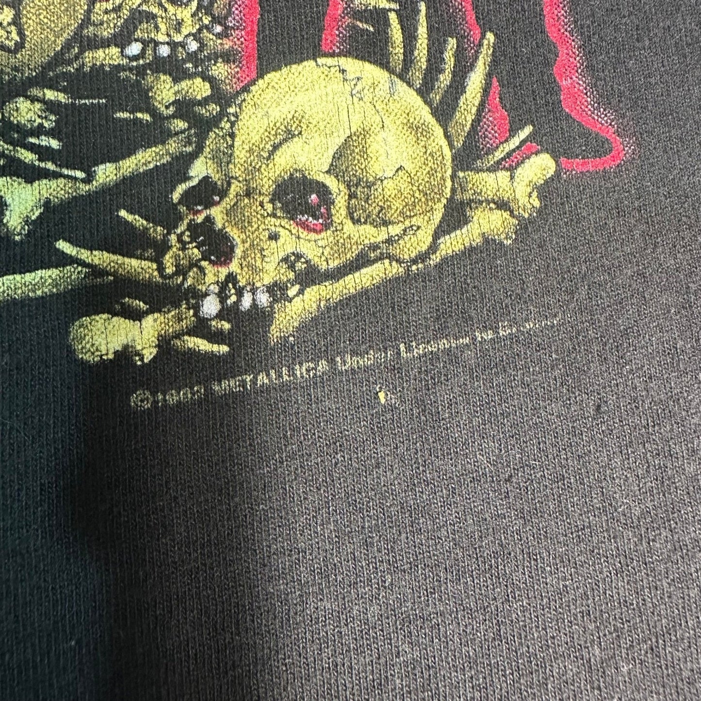 Rare Vintage 90s Metallica Unforgiven Shirt Pushead Oneita Single Stitch Large