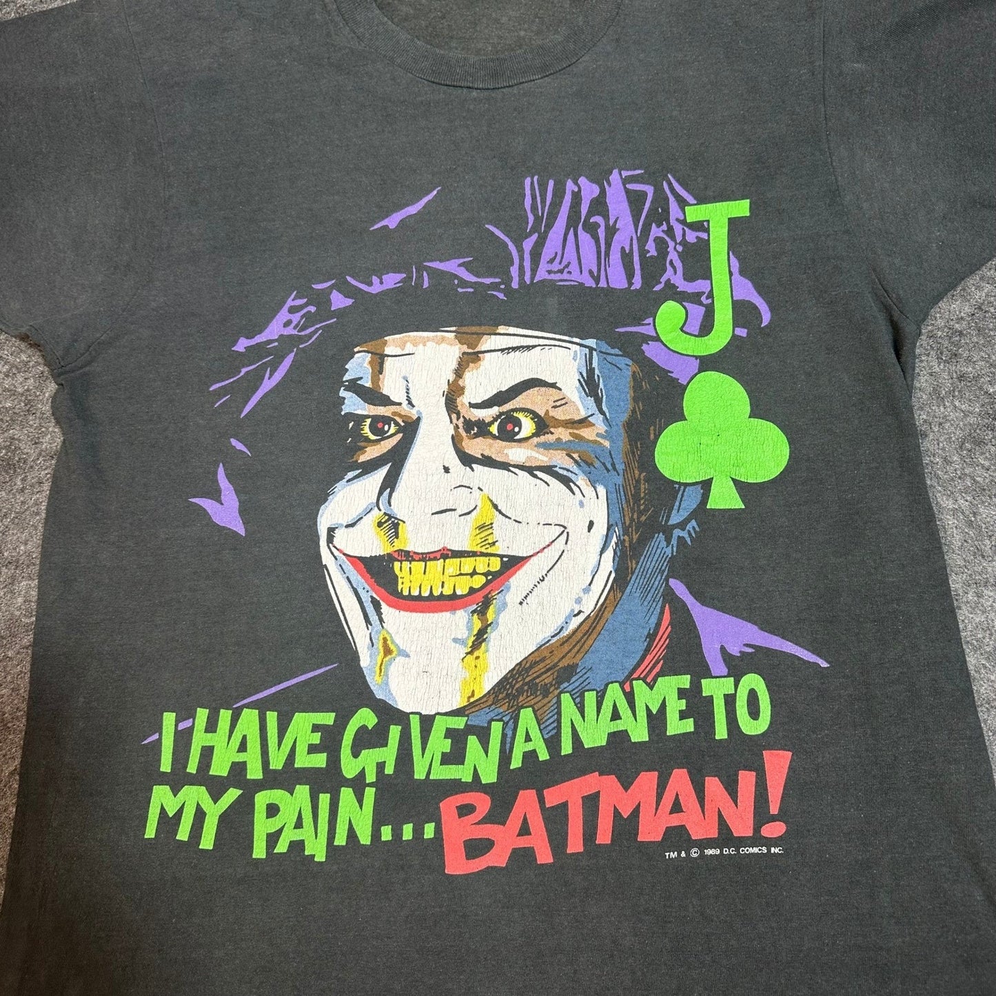 RARE Vintage 1989 DC Comics Batman The Joker T Shirt Screen Stars Men's Large