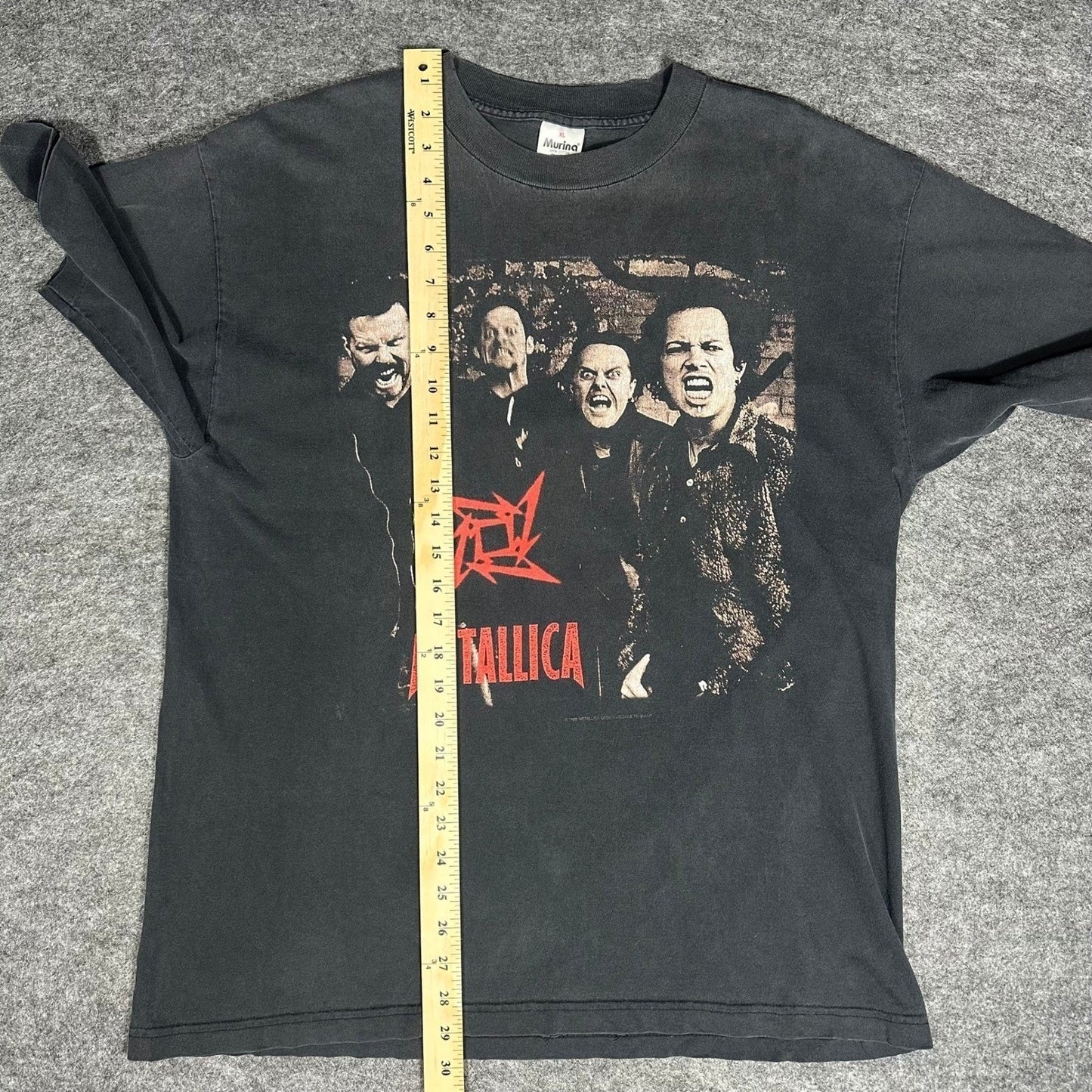 Rare Vintage 90s Metallica On The Load Again Tour T Shirt XL Giant Single Stitch