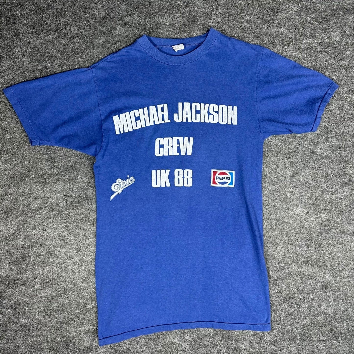 ULTRA RARE Michael Jackson Crew Pepsi Epic Tour T Shirt Mens XL Vintage 1988