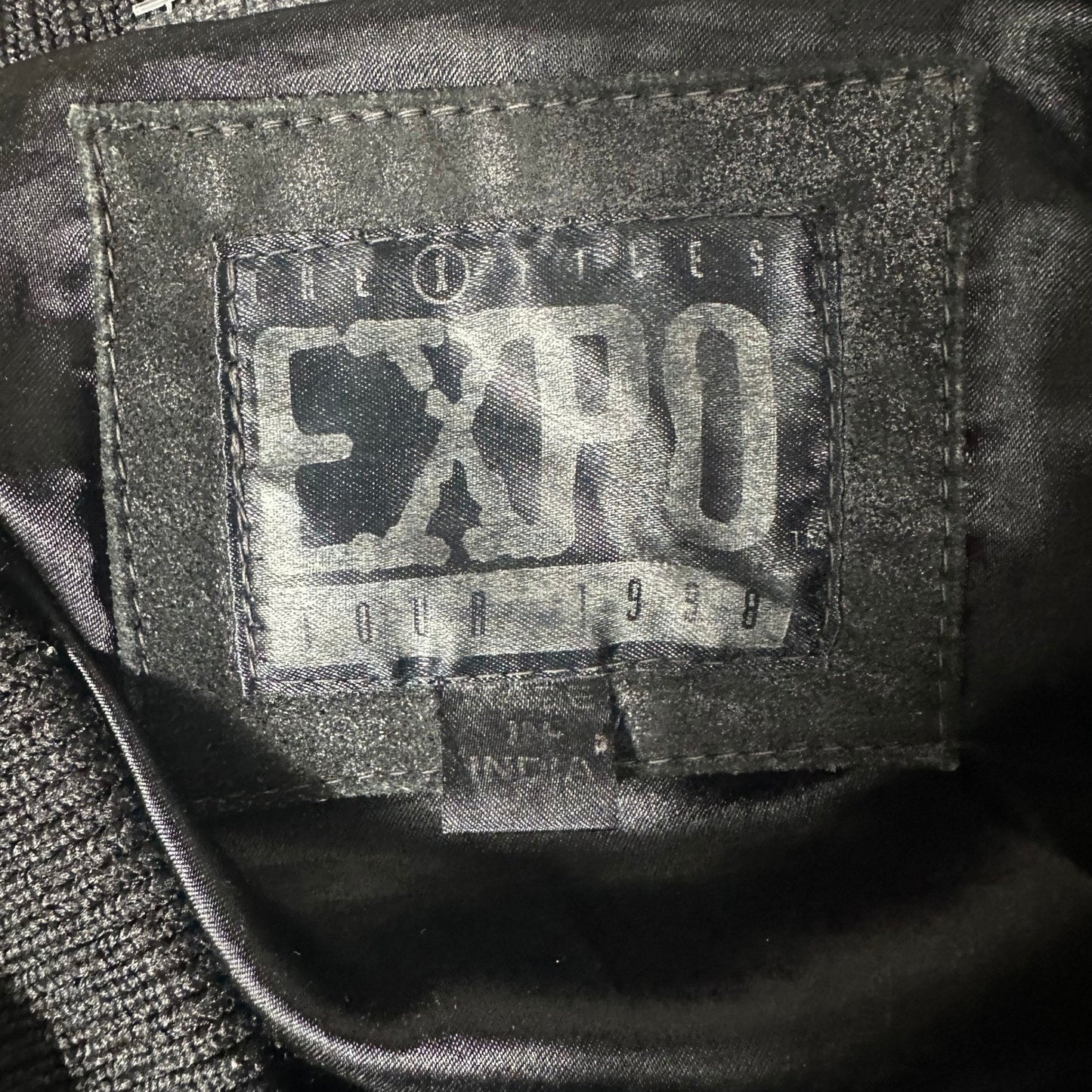 Vtg 1998 THE X-FILES Expo Tour Jacket XL Bomber Varsity Style Sci-Fi Promo