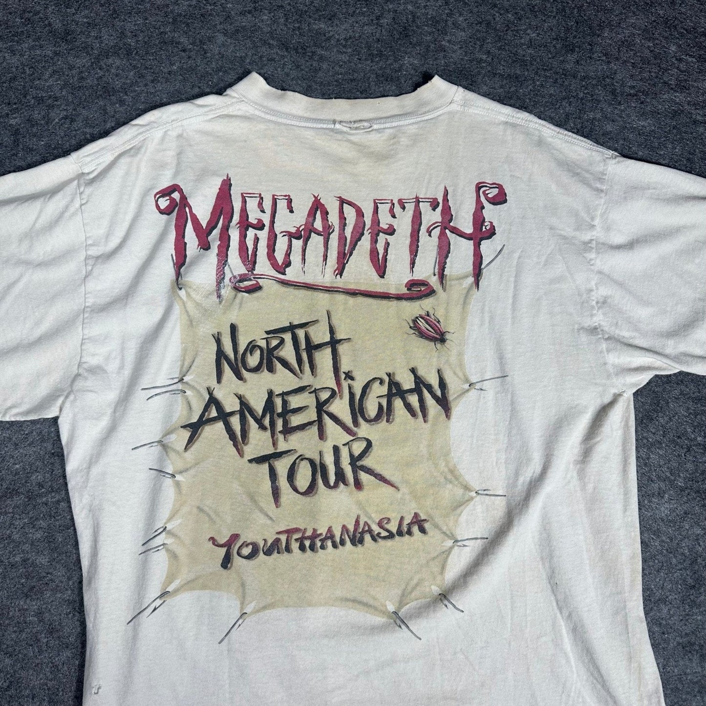 Rare 1994 MEGADETH YOUTHANASIA NORTH AMERICAN TOUR T-SHIRT