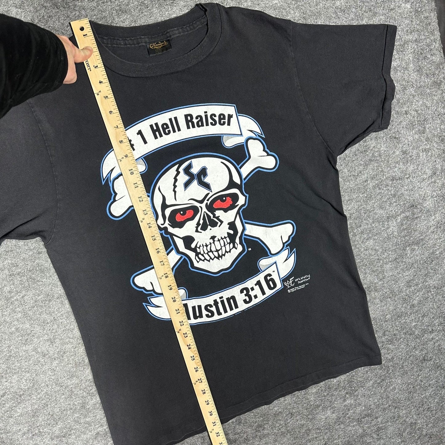 Vtg 1998 WWF STONE COLD STEVE AUSTIN 3:16 Shirt L CHANGES Tag Single Stitch