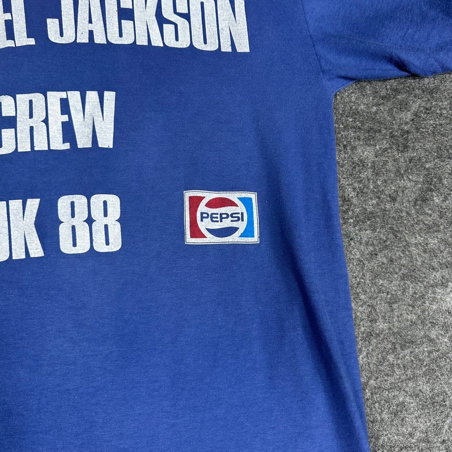 ULTRA RARE Michael Jackson Crew Pepsi Epic Tour T Shirt Mens XL Vintage 1988