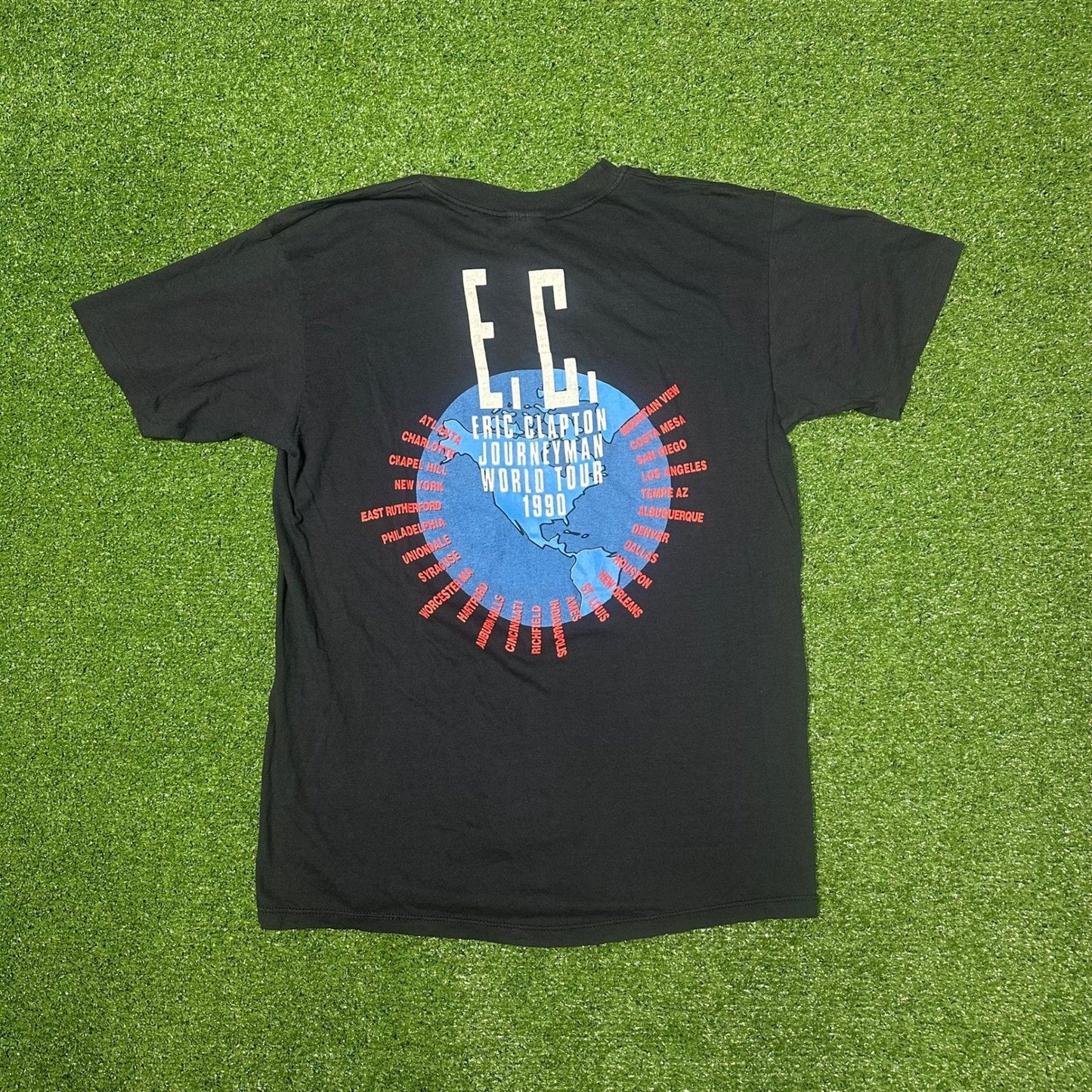 Vintage 1990 Eric Clapton Journeyman Mens Large Single Stitch T-Shirt
