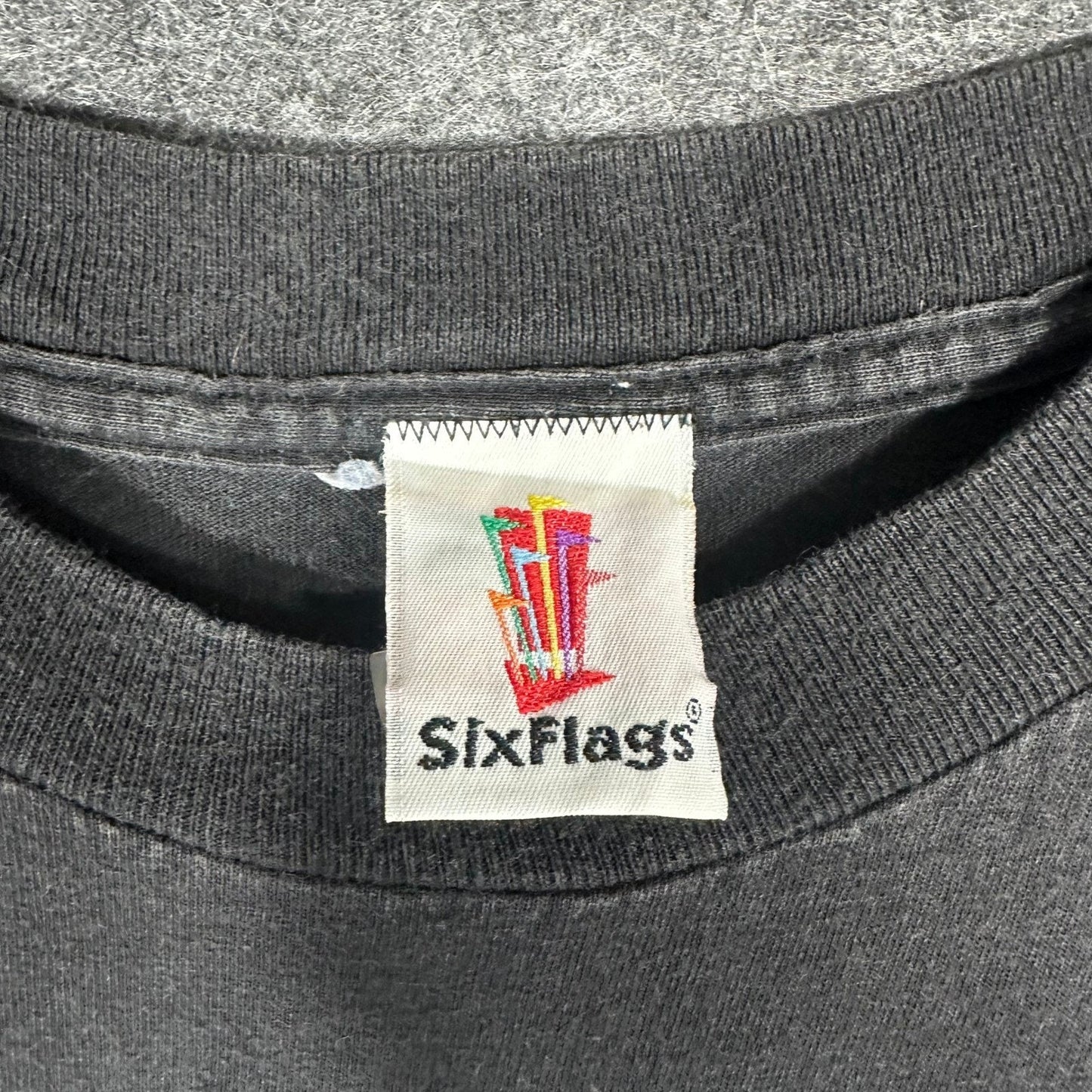 Vintage Single Stitch 1999 Six Flags Batman The Ride Mr Freeze T Shirt XL