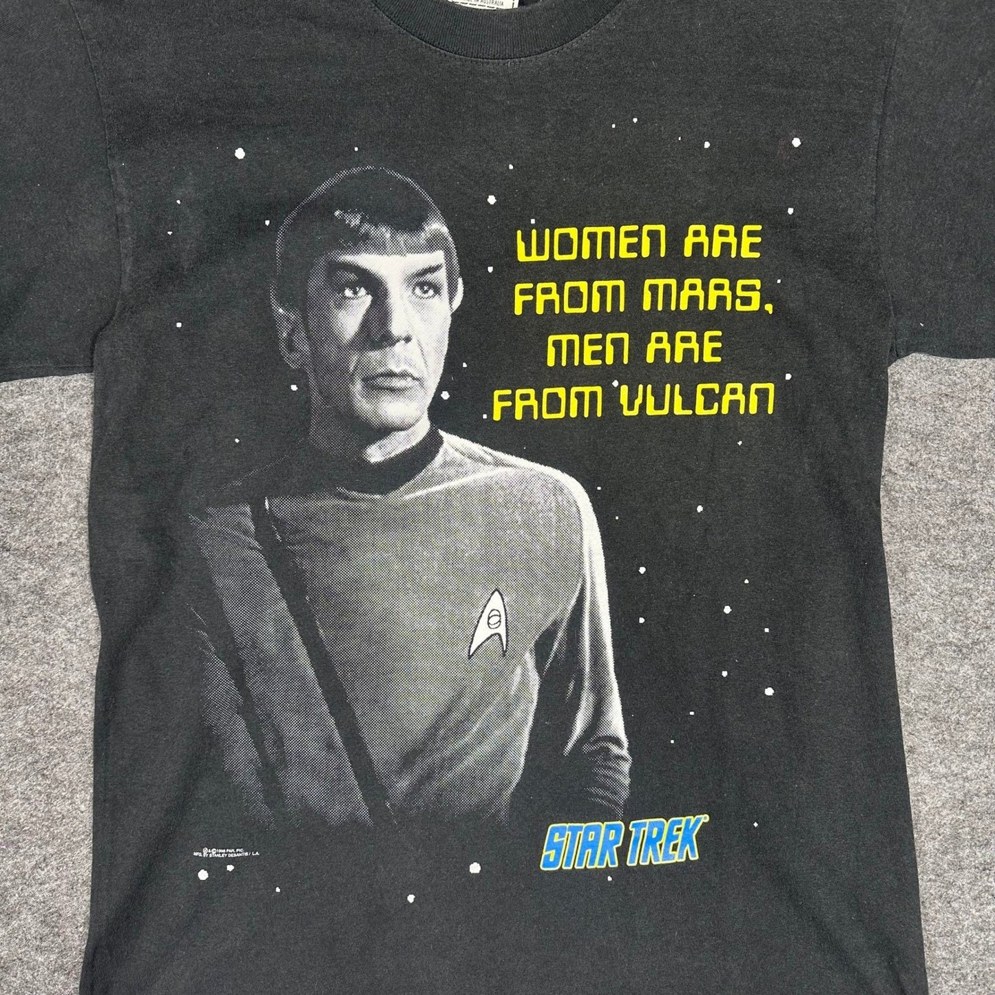 Star Trek Spock Mens Size M Graphic T Shirt 1996 Stanley Desantis