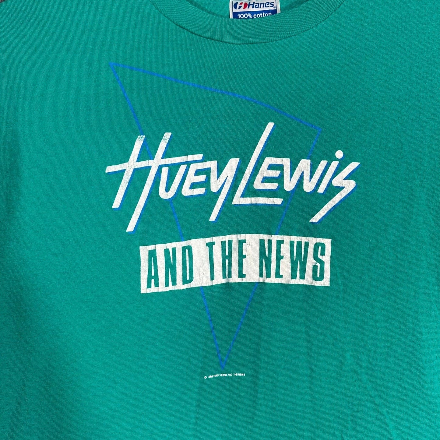 Vintage Huey Lewis and The News World Tour 1987 Mens Large Single Stitch