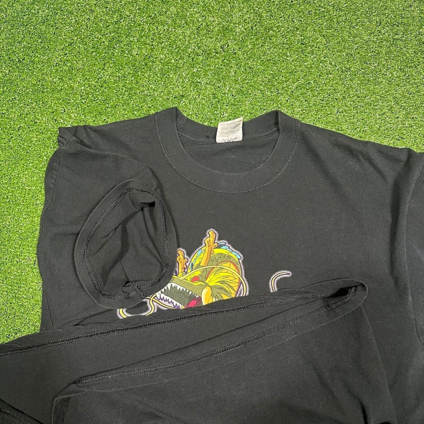 2000s Y2K Vintage Dragonball Z GT Trading Card Promo Tee Men's XL