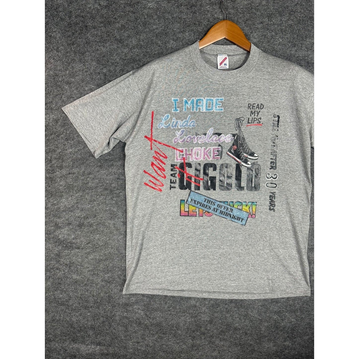 ULTRA RARE Vintage 1970s Linda Lovelace Deep Throat Movie Promo Shirt - Grail XL
