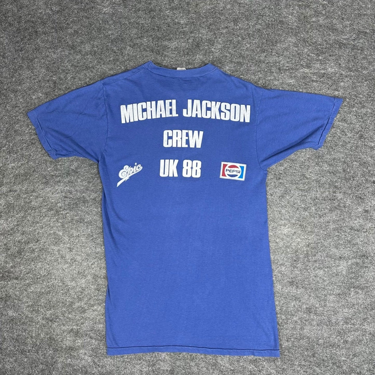 ULTRA RARE Michael Jackson Crew Pepsi Epic Tour T Shirt Mens XL Vintage 1988