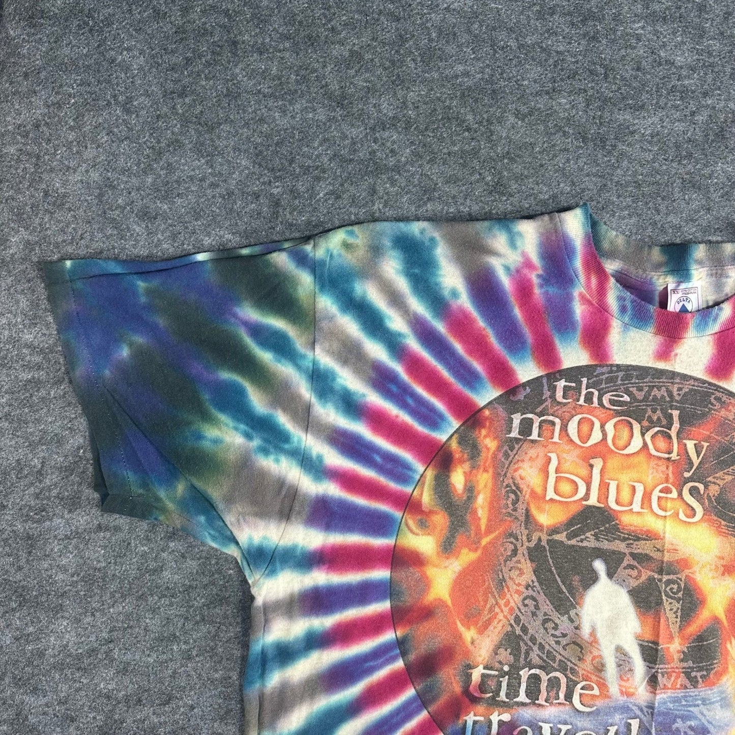 The Moody Blues Time Traveller T Shirt Vintage 90s Single Stitch Mens XXL