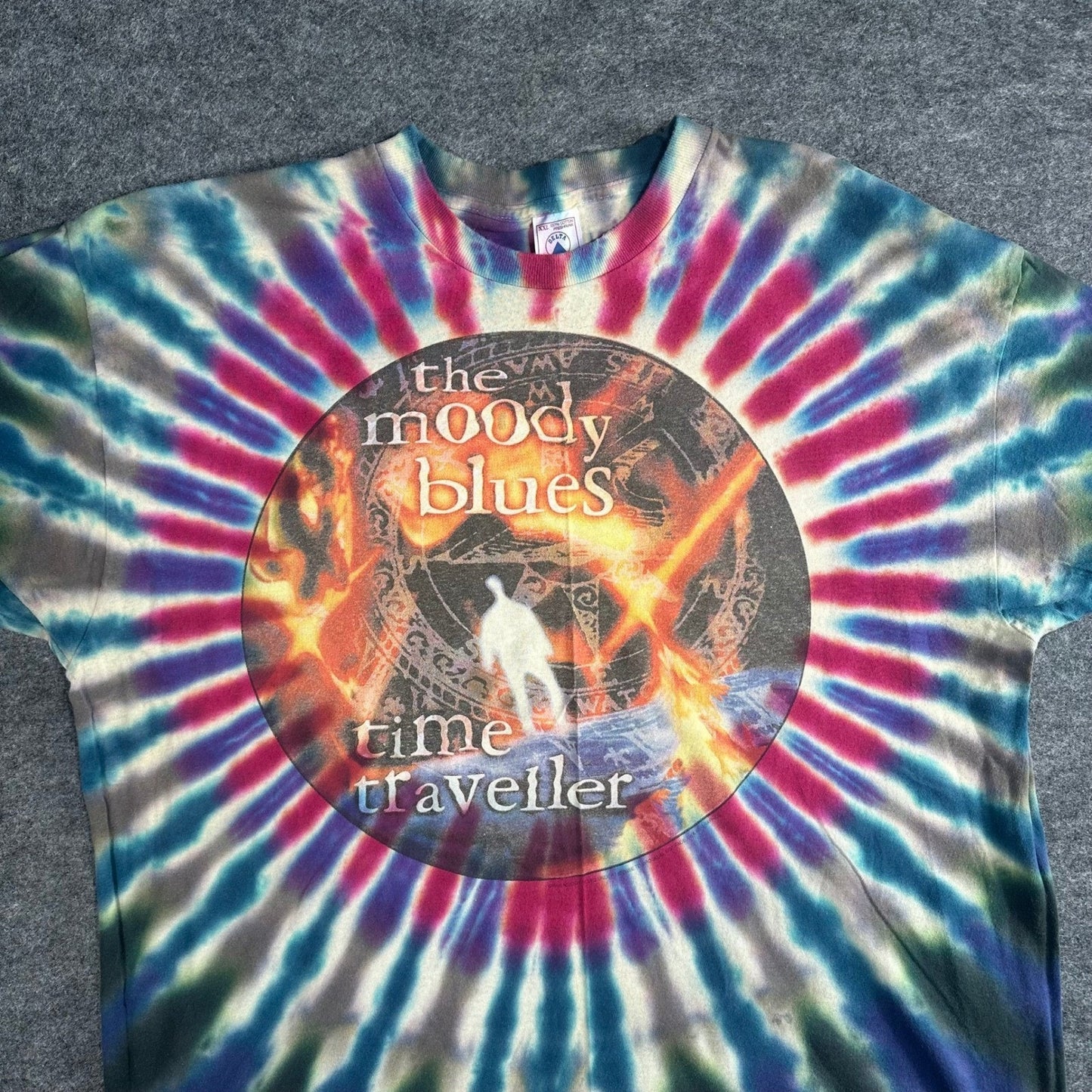 The Moody Blues Time Traveller T Shirt Vintage 90s Single Stitch Mens XXL