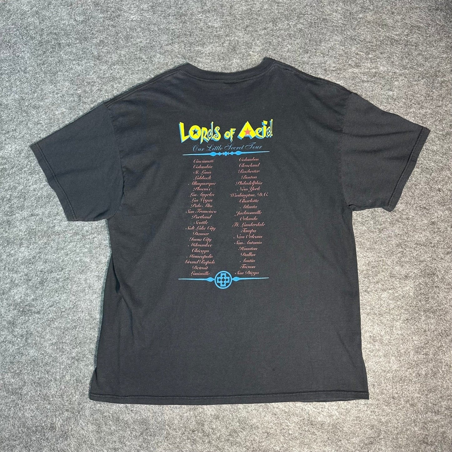 Rare Vintage 90s Lords of Acid Our Little Secret Tour Shirt Delta Pro Weight XL