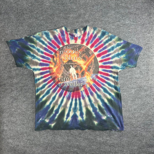 The Moody Blues Time Traveller T Shirt Vintage 90s Single Stitch Mens XXL