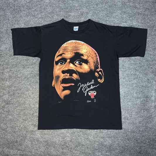 Vintage 1991 Michael Jordan Chicago Bulls Big Face T Shirt Salem Men's Large