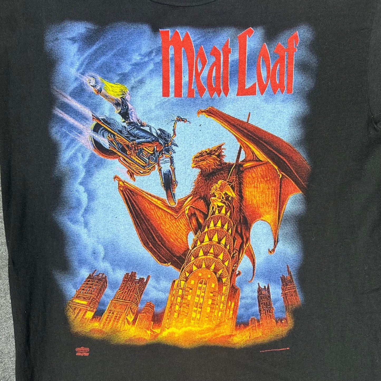 Vintage 1994 Single Stitch Meat Loaf Everything Louder World Tour T Shirt Large
