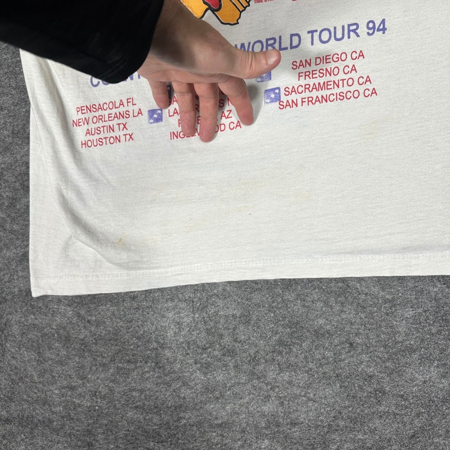 Vintage Rush Counterparts World Tour 94 T Shirt Men's Large