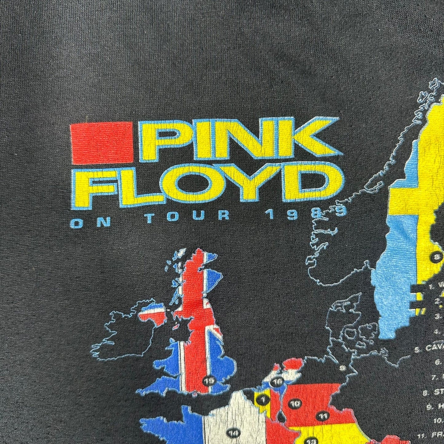 Vintage Pink Floyd Light Bulb Tour 1989 Concert T Shirt Mens XL