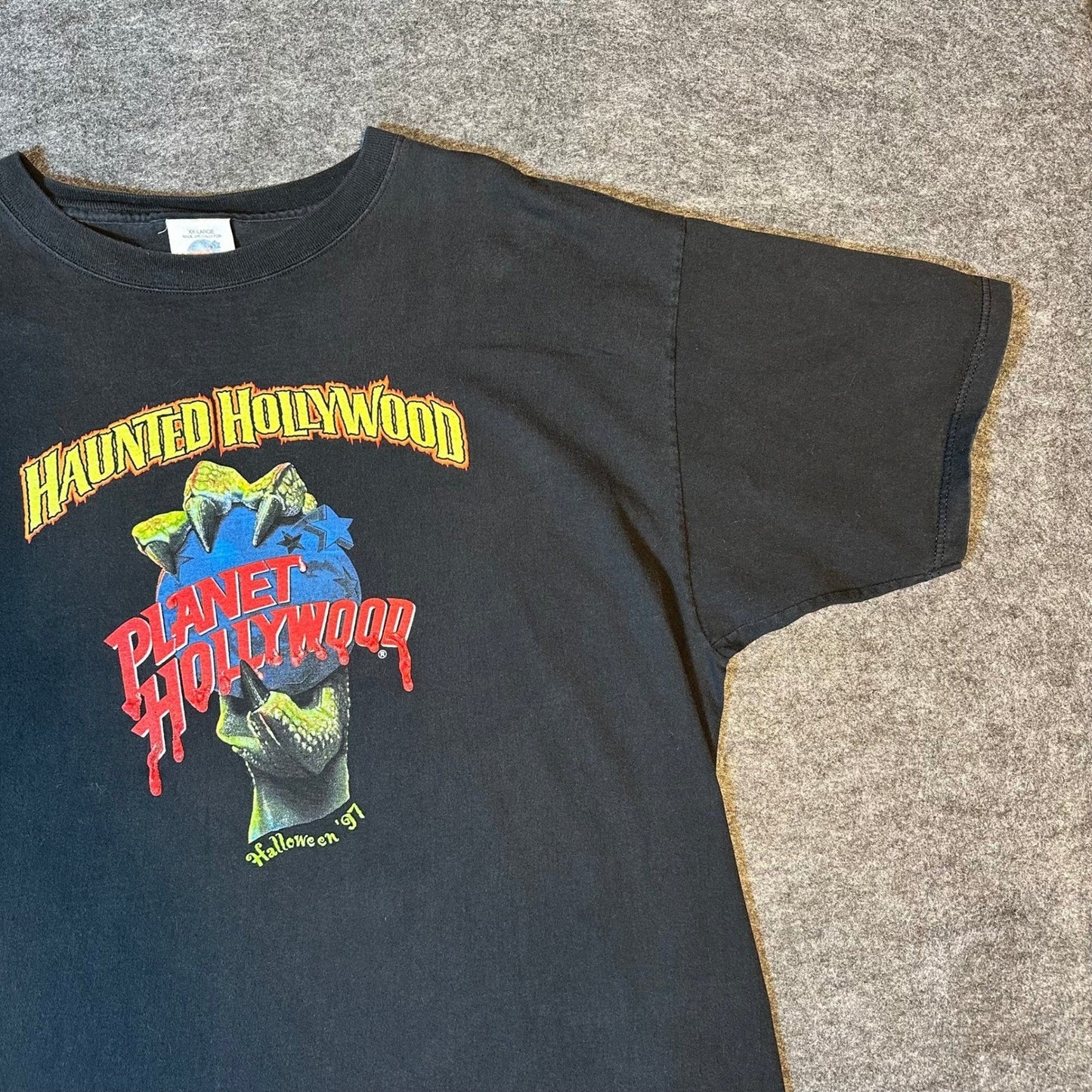 Vintage 90s Planet Hollywood Haunted Hollywood 1997 T Shirt XXL Mens