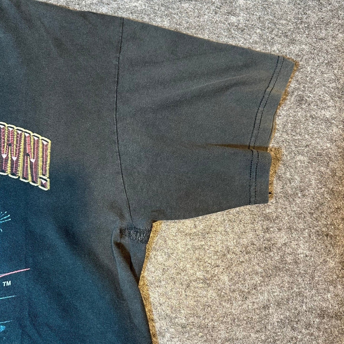 Vintage The Rock TNT WWF Layin The Smack Down T Shirt Large Black 1999 Wrestling